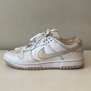 nike dunks in white pearl